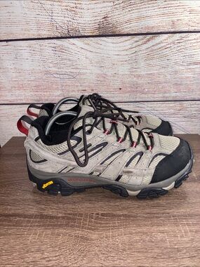 Merrell Men's Moab 2 Taupe and Black Trail Hiking Shoes 10